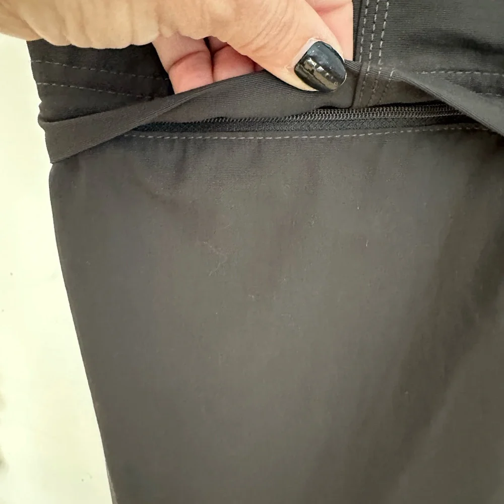 North Face Convertible Paramount Peak Zip-Off Cargo Asphalt Grey Pants Large
